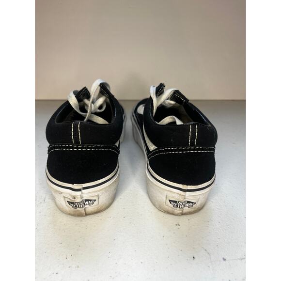 Vans Old Skool Ward Canvas Low Top Skateboard Sneaker Black/White Unisex M5.5/W7 - Picture 6 of 9